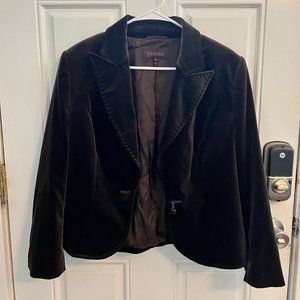 Escada Brown Velvet Jacket Size 42